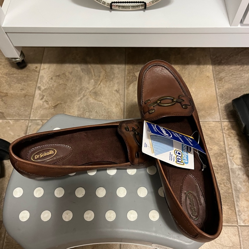 NWT Leather Loafers Dr. Scholl's gel insole